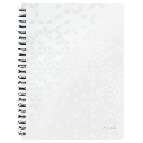 Spirálfüzet kockás LEITZ Wow A/4 80 lapos fehér