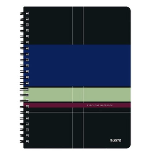Spirálfüzet kockás LEITZ A/4 80 lapos Executive PP