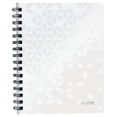 Spirálfüzet kockás LEITZ Wow A/5 80 lapos fehér