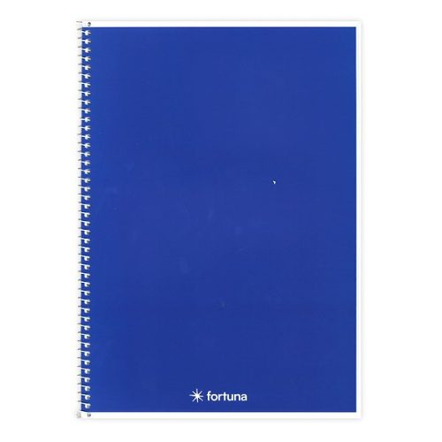Spirálfüzet vonalas FORTUNA Monocolor A/4 70 lapos sötétkék