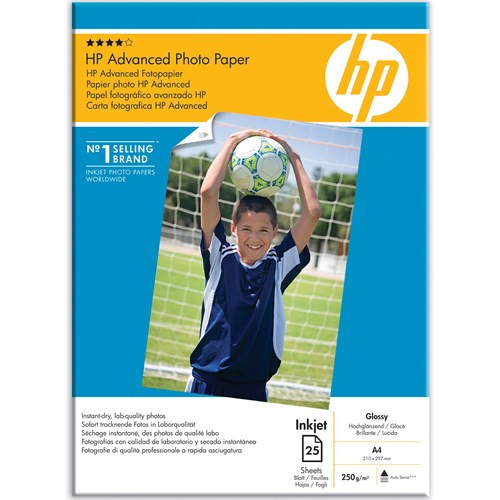 Fotópapír HP Q5456A A/4 tintasugaras magasfényű 250 g 25 lapos
