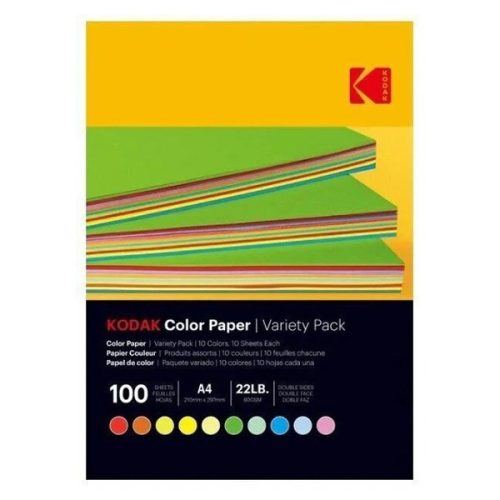 Fotópapír színes KODAK A/4 vegyes színek 80 g 100 lapos