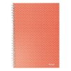 Spirálfüzet kockás ESSELTE A/5 80 lapos Colour Breeze korall