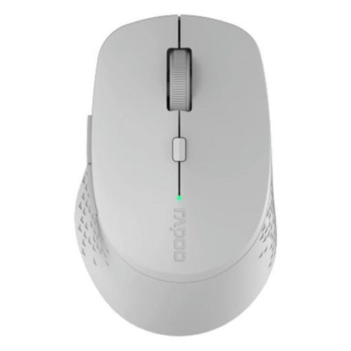 Egér vezeték nélküli RAPOO M300 bluetooth 2,4 GHz 6 gombos világosszürke